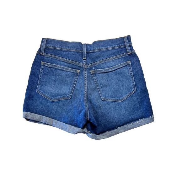 J. Crew Women's Blue Pacific Wash High-Rise Denim Shorts Size 28 NWT - Picture 2 of 5